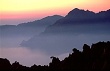 european landscape: sunset on Corse